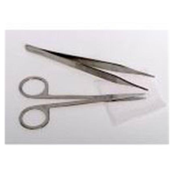 Kit Suture Removal With PVP Prep/Scissors/Forceps LF Sterile 50/Ca